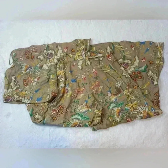 Banana Republic Multi Floral Wide Leg Pant - Picture 2 of 5